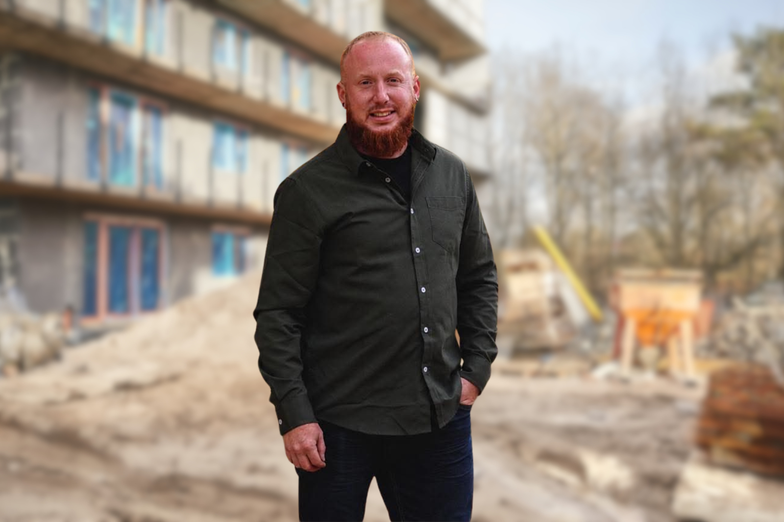 Supervision de chantier CGDL - Portrait vertical de Cédrik Grenier